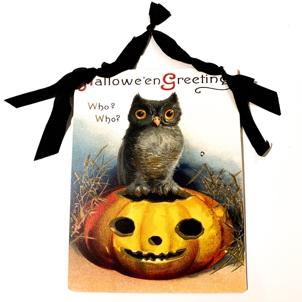 Halloween Postcard Wall Art